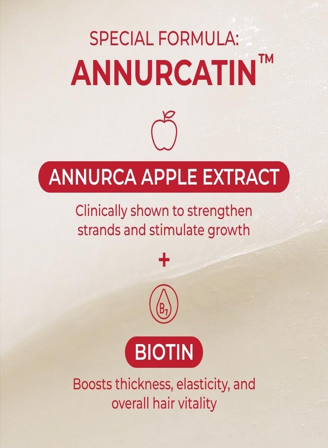 MOEV ANNURCATIN Hair Treatment Mask | Korean Apple Hair Care for Deep damage repair | Sulfate-Free | Thickening & Moisturizing conditioner for damaged, thin, dry hair (6.76 fl.oz, apple & vanilla) - Image 4